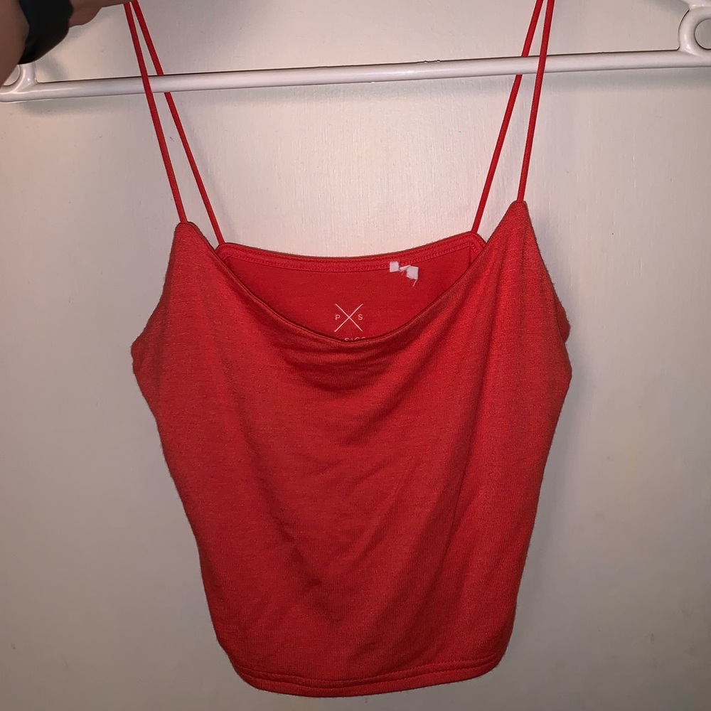 pacsun basics cropped tank top